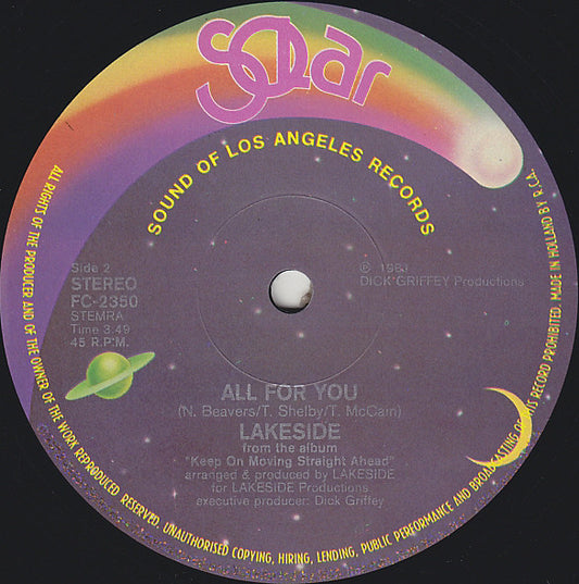 Lakeside : We Want You (On The Floor) (12", Single)