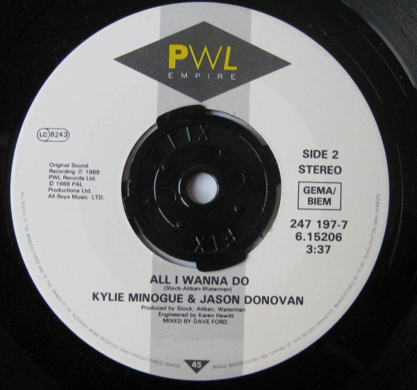 Kylie Minogue And Jason Donovan : Especially For You (7", Single)