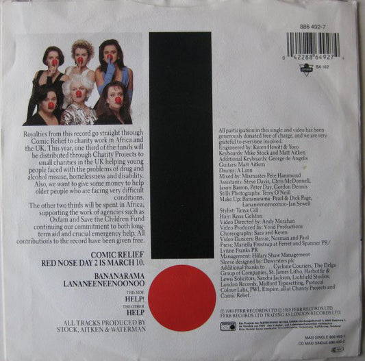 Bananarama / Lananeeneenoonoo : Help! (7", Single)
