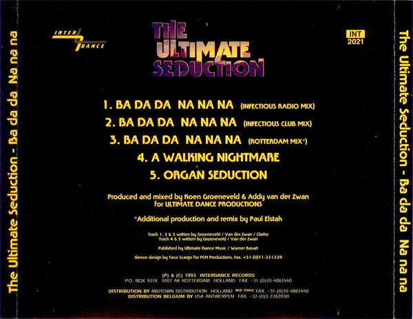 The Ultimate Seduction : Ba Da Da Na Na Na (CD, Maxi)