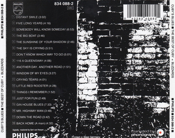 Cuby + Blizzards : Cuby's Blues (The Best Of Cuby+Blizzards) (CD, Comp)