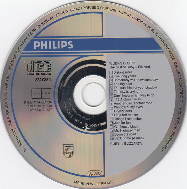 Cuby + Blizzards : Cuby's Blues (The Best Of Cuby+Blizzards) (CD, Comp)