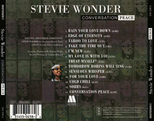 Stevie Wonder : Conversation Peace (CD, Album, PMD)