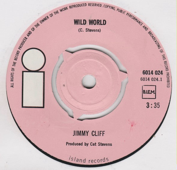 Jimmy Cliff : Wild World (7", Single, 3-P)