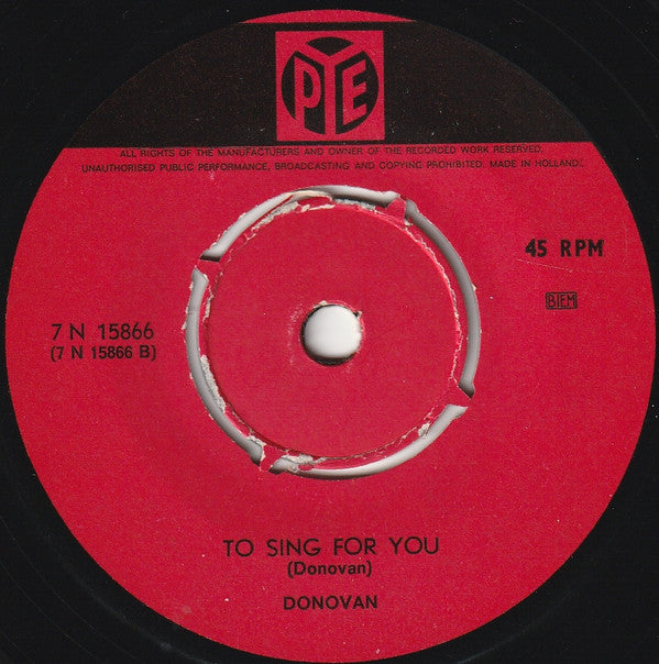 Donovan : Colours (7", Single, 4-P)
