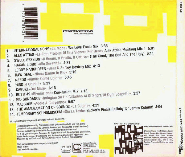 Ennio Morricone : Remixes Volume 1 (CD, Comp)