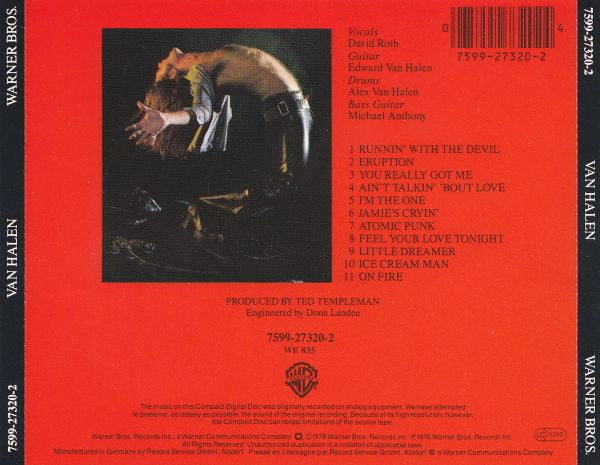 Van Halen : Van Halen (CD, Album, RE)