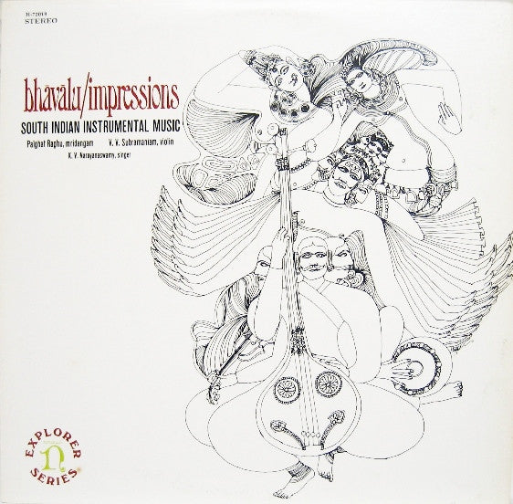 Palghat Raghu, V.V. Subramaniam, K. V. Narayanaswamy : Bhāvālu / Impressions (South Indian Instrumental Music) (LP, Album)