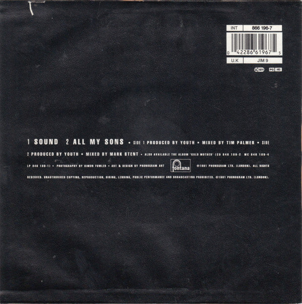 James : Sound (7", Single)