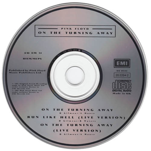 Pink Floyd : On The Turning Away (CD, Single)