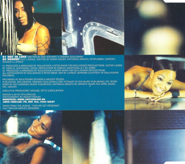 Juice (16) : Not In Love (CD, Maxi)