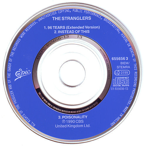 The Stranglers : 96 Tears (CD, Mini, Maxi, Hol)