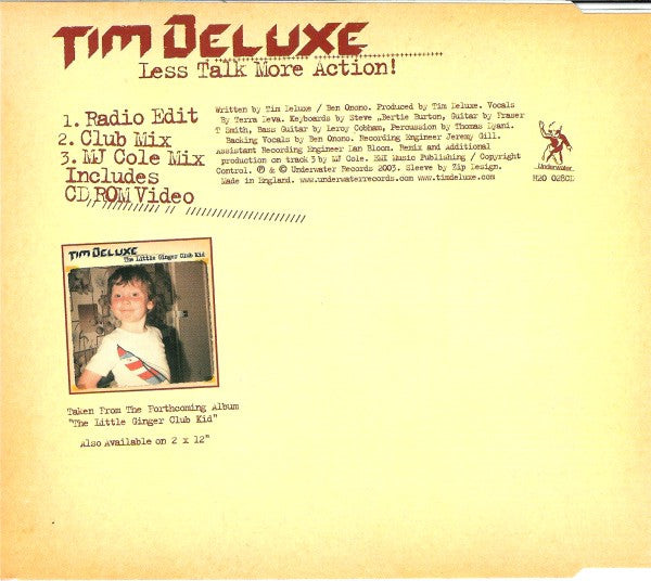 Tim Deluxe : Less Talk More Action! (CD, Maxi, Enh)