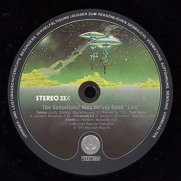 The Sensational Alex Harvey Band : Live (LP, Album)