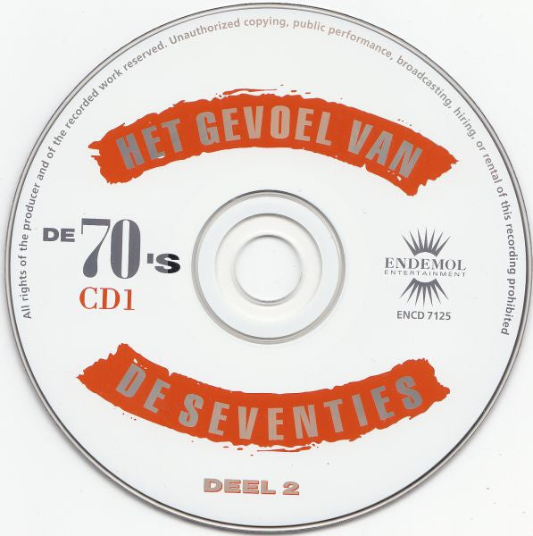 Various : Het Gevoel Van De Seventies - Deel 2 (2xCD, Comp)