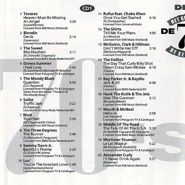 Various : Het Gevoel Van De Seventies - Deel 2 (2xCD, Comp)