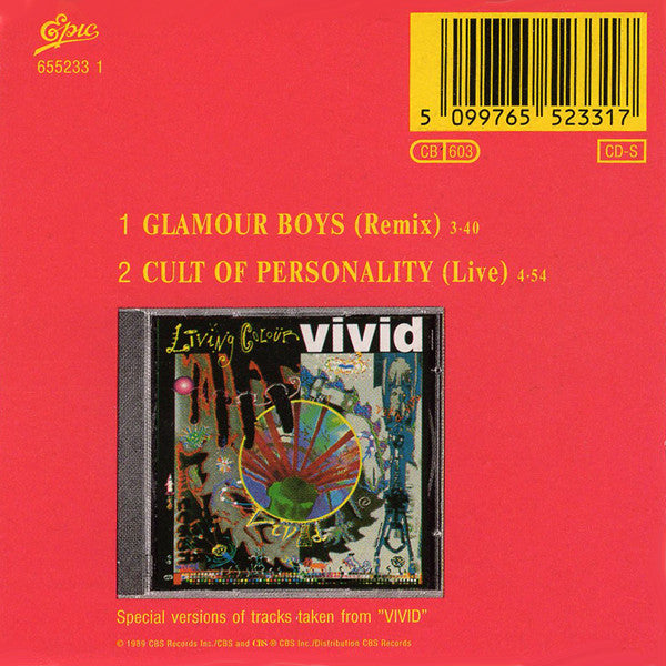 Living Colour : Glamour Boys (CD, Mini, Single)