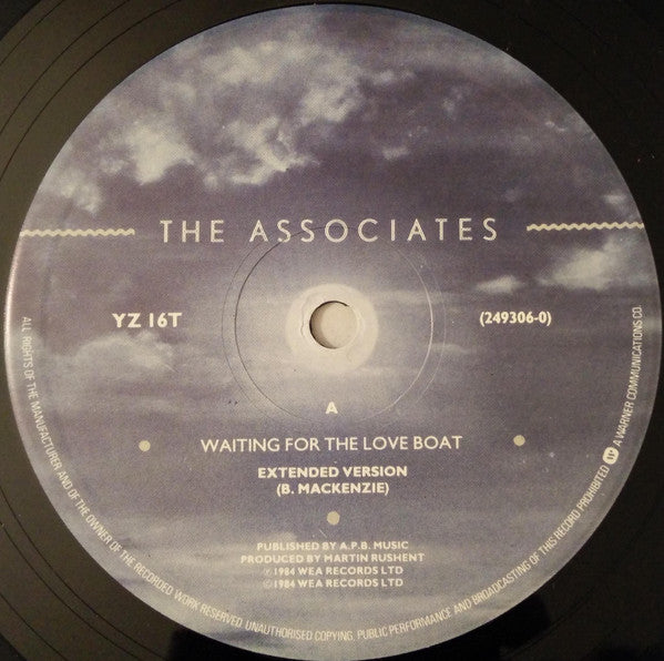 The Associates : Waiting For The Loveboat (12", Single)