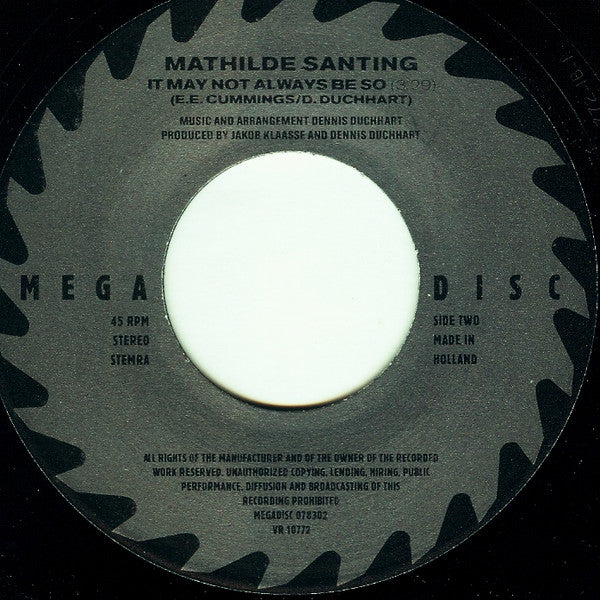 Mathilde Santing : Hand In Hand (7", Single)