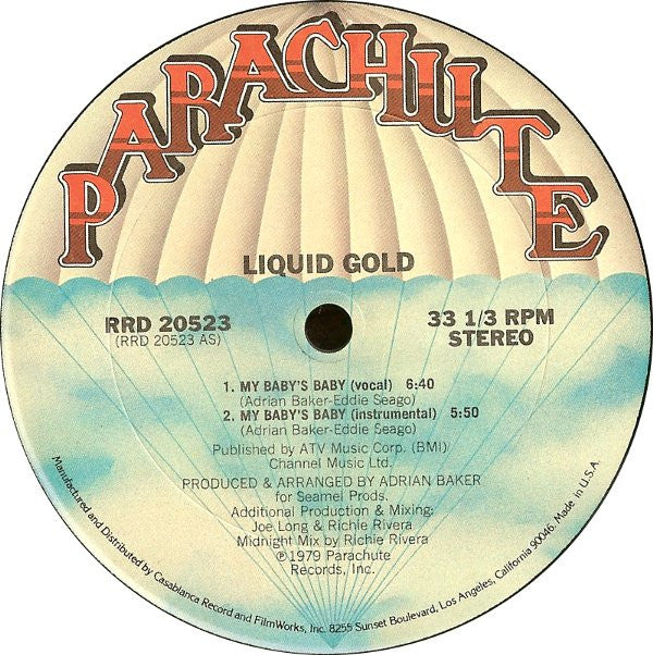Liquid Gold : My Baby's Baby (12", S/Sided, Single)