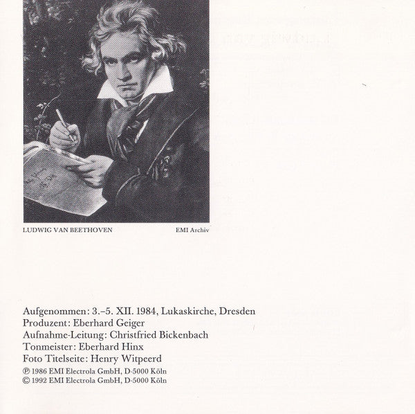 Ludwig van Beethoven, Ulf Hoelscher, Staatskapelle Dresden, Hans Vonk : Violinkonzert (CD, Album, RE)