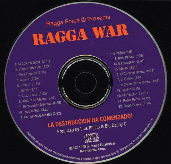 Various : Ragga War (CD, Comp, Mixed)