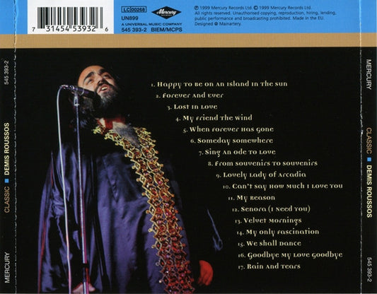 Demis Roussos : Classic Demis Roussos (CD, Comp, RE, RM)