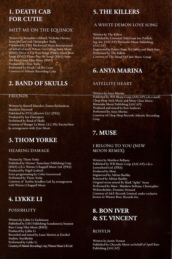 Various : The Twilight Saga: New Moon (Original Motion Picture Soundtrack) (CD, Comp)