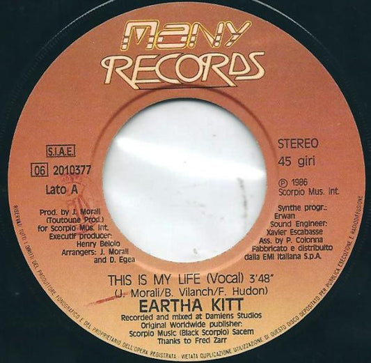 Eartha Kitt : This Is My Life (7")