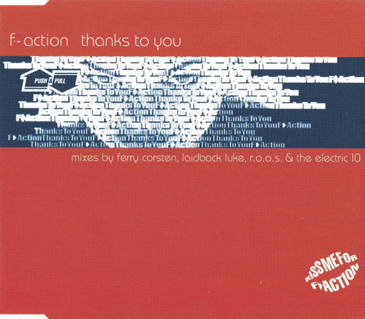 F-Action : Thanks To You (CD, Maxi)