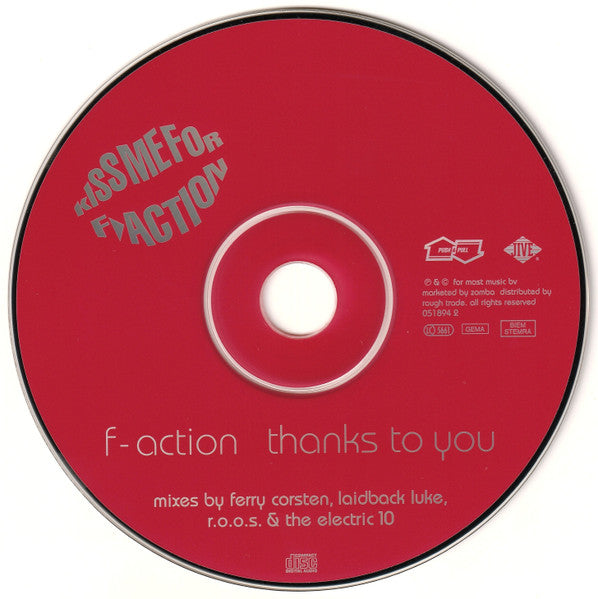 F-Action : Thanks To You (CD, Maxi)