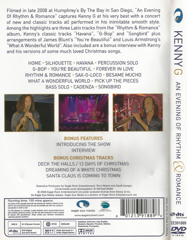 Kenny G (2) : An Evening Of Rhythm & Romance (DVD-V, RP, NTSC)