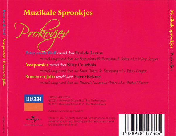 Sergei Prokofiev : Muzikale Sprookjes (CD, Album, RE + CD, Album, RE + CD, Album, RE + Co)