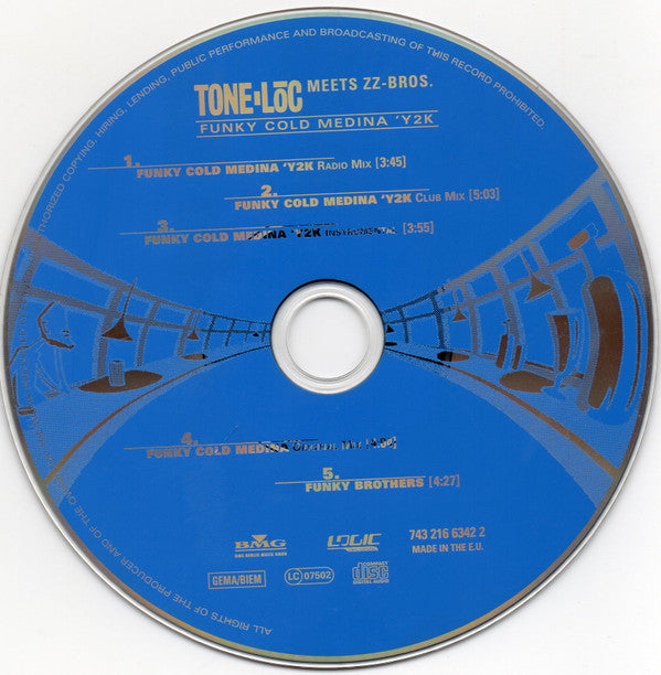 Tone Loc Meets ZZ-Bros. : Funky Cold Medina 'Y2K (CD, Maxi)