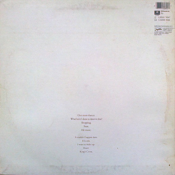 Pet Shop Boys : Actually (LP, Album)