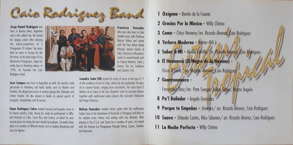 Banda Caio Rodriguez : Extasis Tropical (CD, Album)