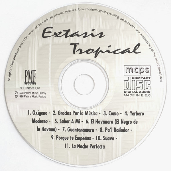 Banda Caio Rodriguez : Extasis Tropical (CD, Album)