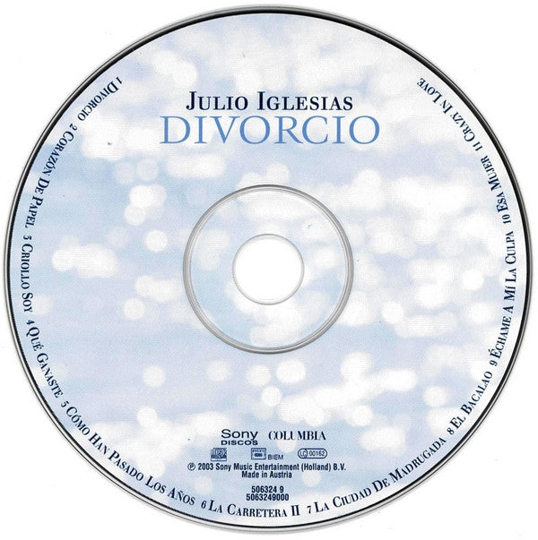 Julio Iglesias : Divorcio (CD, Album)