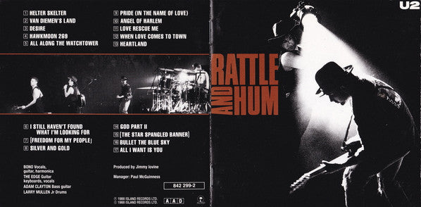 U2 : Rattle And Hum (CD, Album, RE)
