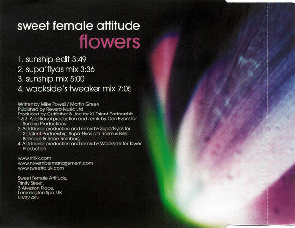 Sweet Female Attitude : Flowers (CD, Single)
