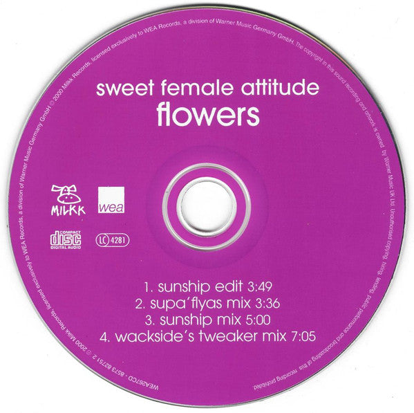 Sweet Female Attitude : Flowers (CD, Single)
