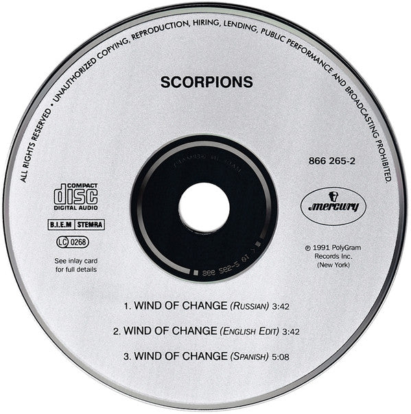 Scorpions : Ветер Перемен (CD, Maxi)