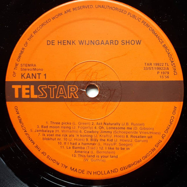 Henk Wijngaard : De Henk Wijngaard Show (LP)