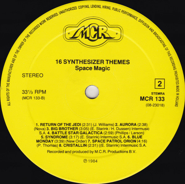 Space Magic : 16 Synthesizer Themes (LP, Album)