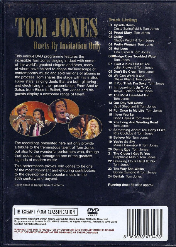Tom Jones : Duets By Invitation Only (DVD-V)