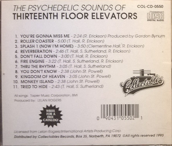 13th Floor Elevators : The Psychedelic Sounds Of The 13th Floor Elevators (CD, Album, RE)