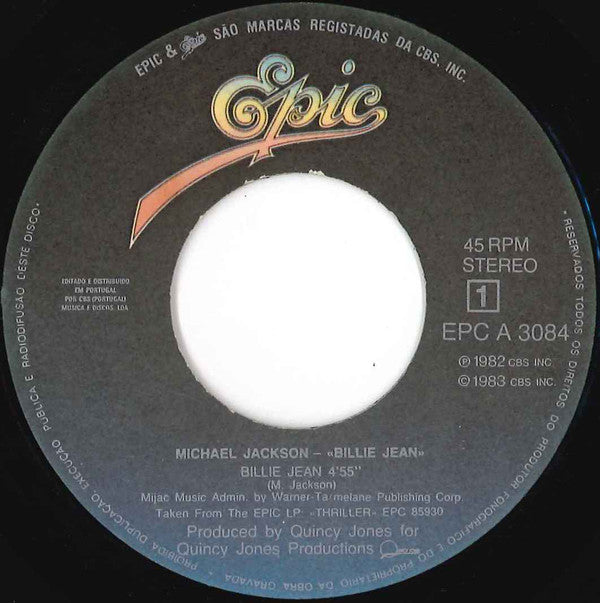 Michael Jackson : Billie Jean (7", Single)