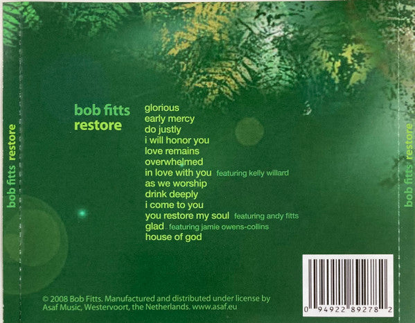 Bob Fitts : Restore (CD, Album)