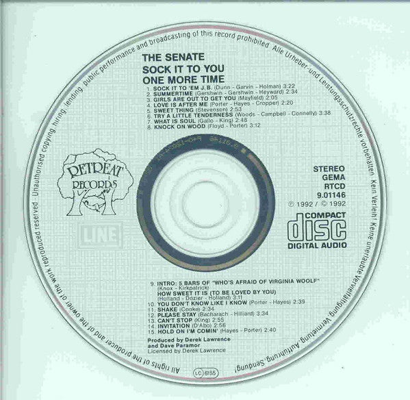 The Senate (2) : Sock It To You One More Time (CD, Album)