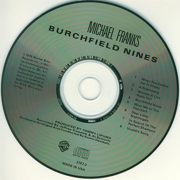 Michael Franks : Burchfield Nines (CD, Album, RE)